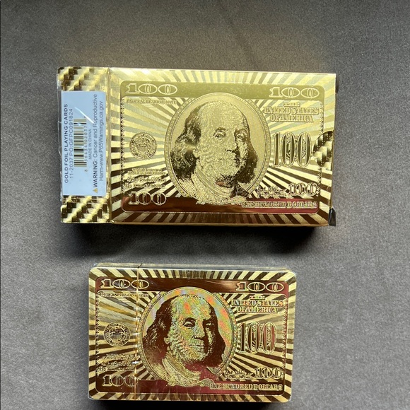 Gold Playing Cards ♥️ - Picture 1 of 3